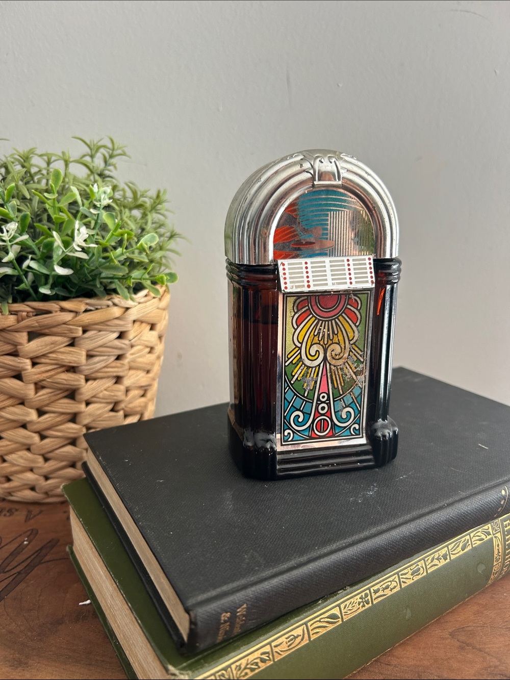 Avon Perfume Bottle Glass Jukebox  Sweet honesty Cologne music